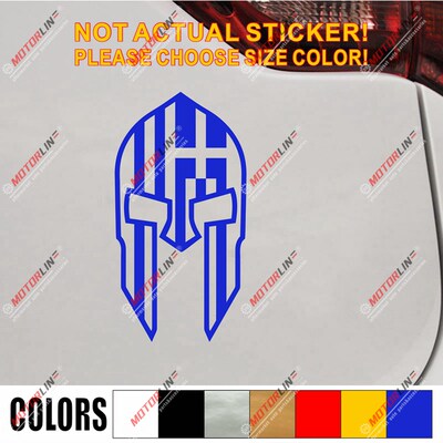 Ancient Greece Flag Sparta Molon Labe Spartan Decal Sticker