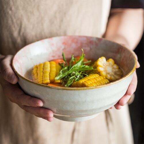 European Style Japanese Noodle Bowl Household Ramen Bowl Tab