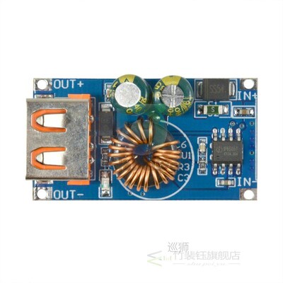 12V 24V to QC3.0 Mobile Phone USB DC Buck Module Car Solar P