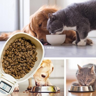 800G/0.1G Pet Food Water Measuring Spoon Cup With Led Displa