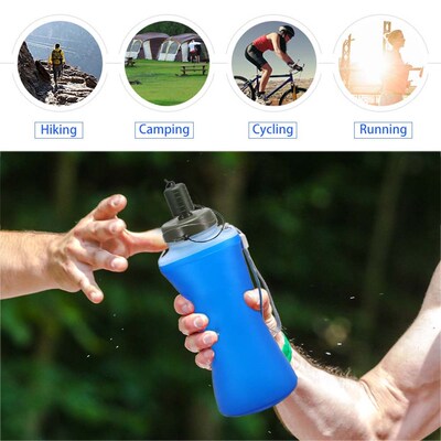 Portable Leakproof Sports Water Bottle 750ML Protein Shaker
