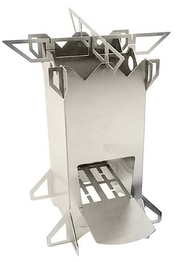 Top!-Outdoor Camping Stove Foldable Wood Burner Burning Camp