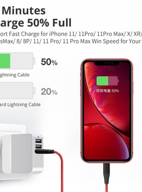 iSky MFi USB C to Lighting Charging Cable for iPhone 11 X 8