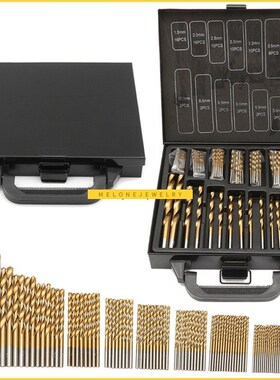 120 Degree wist Drill set ool box 1.5-10mm itanium plating d