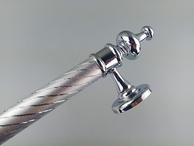 345mm Chrome Furniture Hardware Wooden Door Handles Bathroom