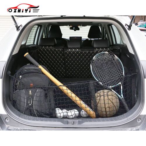 Car Storage and Finishing Net Pockets Three-column Luggage N