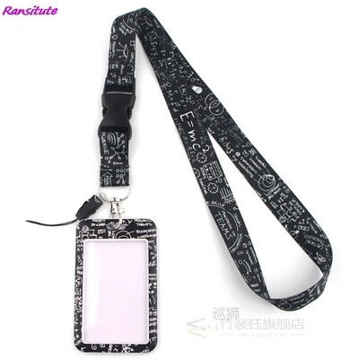 Ransitute R1429 Equation Creative Lanyard Card Holder Studen