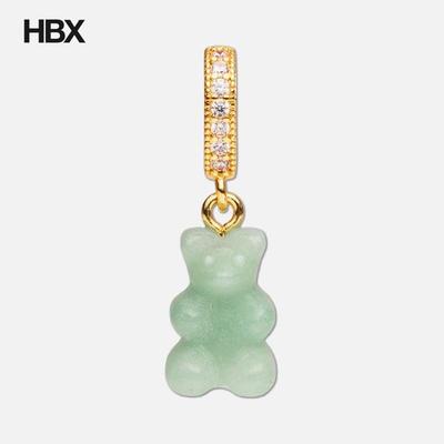 Crystal Haze Crystal Nostalgia Bear Pave Connector 项链女HBX