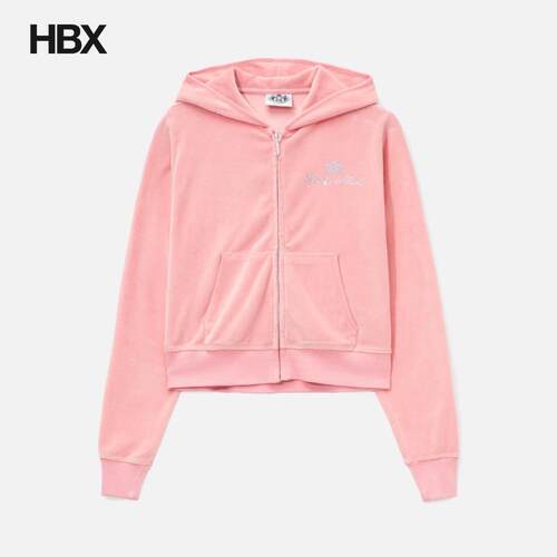 Sporty & Rich X Juicy Couture Script Velour Zip 外套女HBX