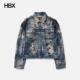 CLUB Denim Hard THUG washed Damaged Jacket 外套夹克男HBX