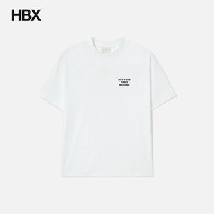 Drole de Monsieur Le T-Shirt Slogan 短袖T恤男HBX