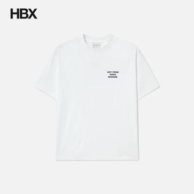 Drole de Monsieur Le T-Shirt Slogan 短袖T恤男HBX