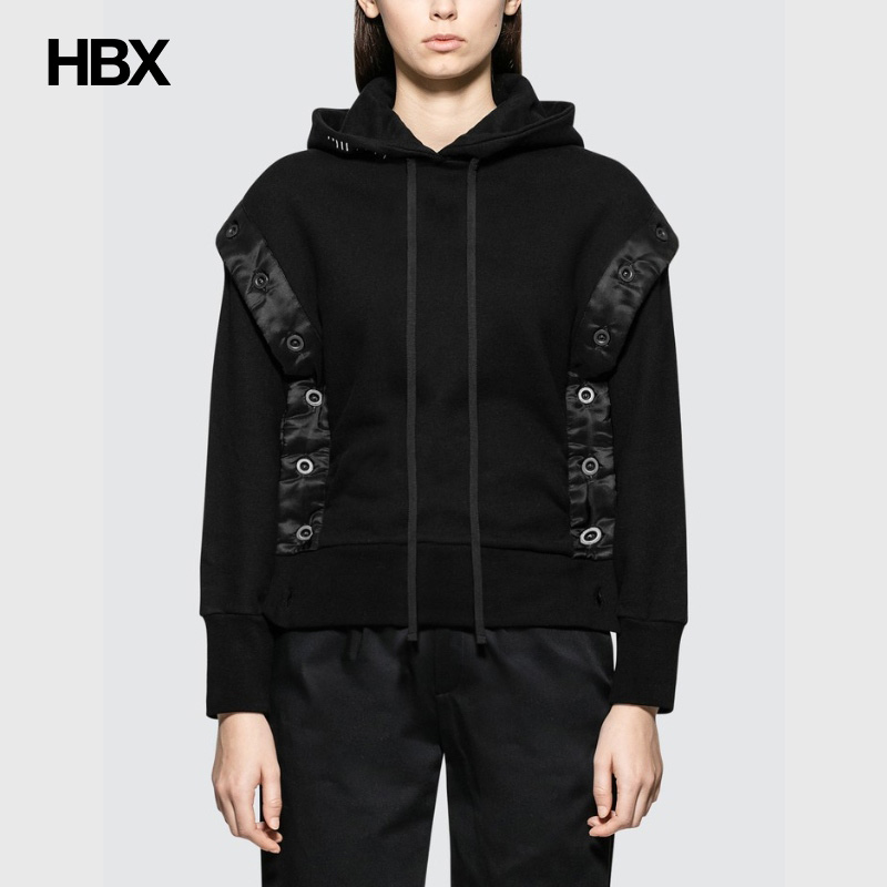 Unravel ProjectTerry Open Button Hoodie帽衫卫衣HBX