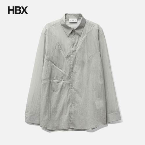POST ARCHIVE FACTION (PAF) 5.0+ Shirt Center 长袖衬衫男HBX