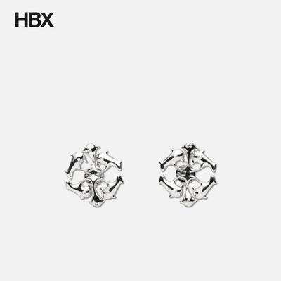 Helena Thulin Silver Logo Spikes Stud Earrings 耳饰女HBX