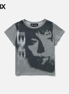 Yeonjun GGUM X DEINET Cropped Fit Short崔然竣联名短袖T恤HBX