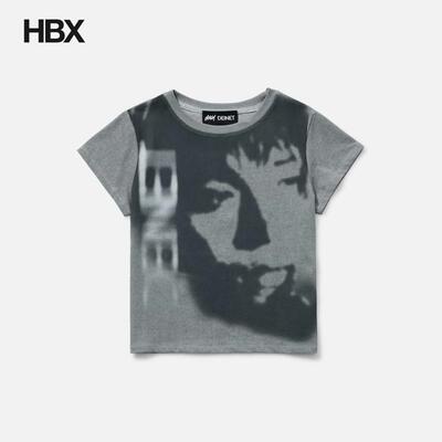 Yeonjun GGUM X DEINET Cropped Fit Short崔然竣联名短袖T恤HBX