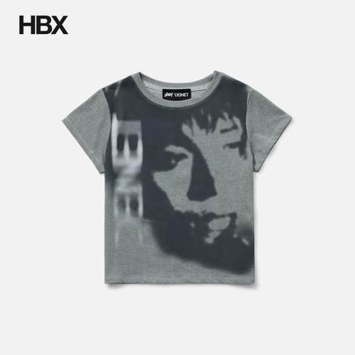 Yeonjun GGUM X DEINET Cropped Fit Short崔然竣联名短袖T恤HBX