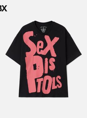Mastermind World x Sex Pistols Logo Boxy Fit 短袖T恤男HBX