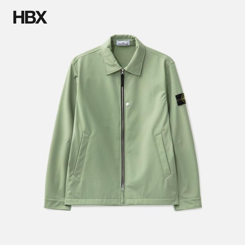 Stone Island/石头岛 Soft Shell-R_E.DYE® Light 夹克外套男HBX