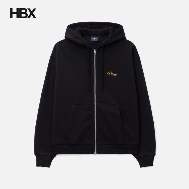 Dime Cursive Small Logo Zip-Hoodie 帽衫卫衣男HBX