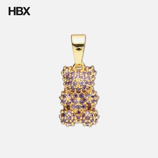 Crystal Haze Pave Nostalgia Bear 项链女HBX