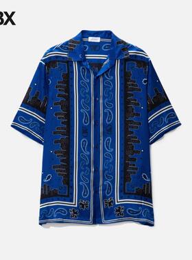 Off-White BANDANA BOWLING SHIRT 短袖衬衫男HBX