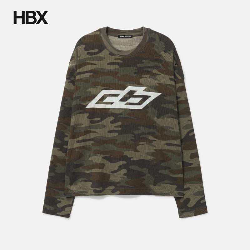 Cole Buxton CAMO RALLY WAFFLE LONG SLEEVE 长袖T恤男HBX