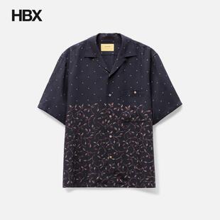 Collar 男HBX Shirt seven Open 恤衫 Seven