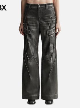AESYNCTX Swamp Faux Leather Pants 长裤休闲裤女HBX