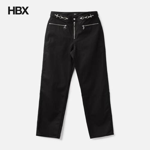 THUG CLUB Three-Zip Embroidered Pants 长裤男HBX
