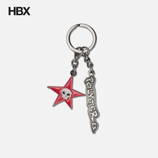 Ring 004 Red POLYTERU Skull Key Star 钥匙扣HBX Hank