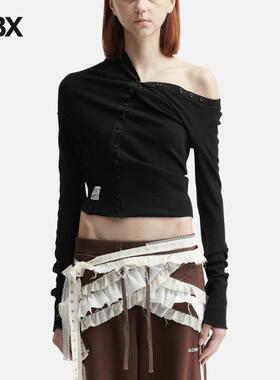 Glowny Tilt Button Long Sleeve 长袖T恤女HBX