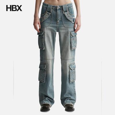 Misbhv Harness Cargo Trousers Blue 休闲裤长裤女HBX
