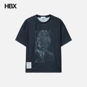 Trompe Scratch TOLQ oeil Sleeve shirt Short 短袖 T恤男HBX