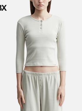 Glowny 3/4 Button Fly T-Shirt 长袖T恤女HBX