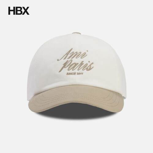 Ami Paris Bicolor Cotton Cap 鸭舌帽女HBX