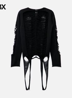 Rick Owens 瑞克·欧文斯 MAGLIA DISTRESSED KNIT 针织衫男HBX