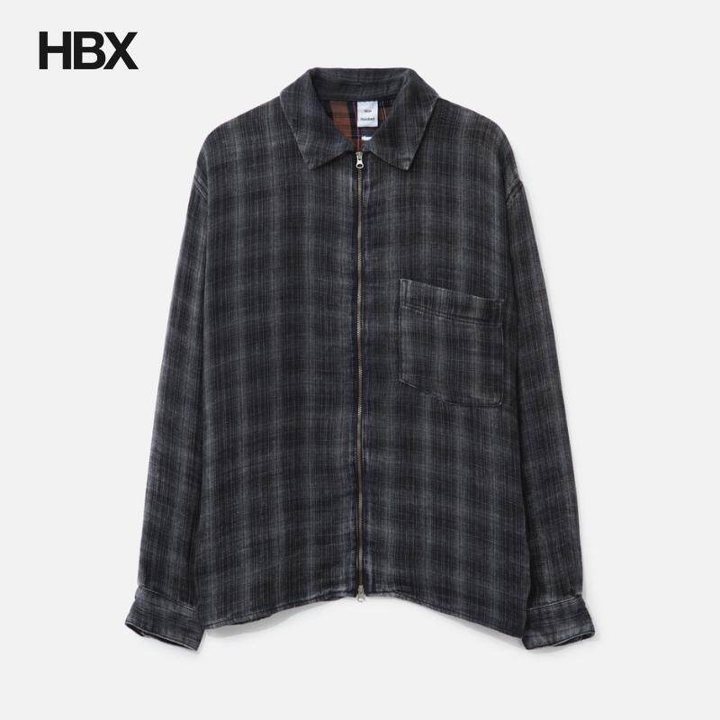 Won Hundred Zayne Zip Shirt 长袖衬衫男HBX