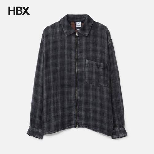 Won Hundred Zayne Zip Shirt 长袖衬衫男HBX