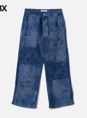 FDMTL Boro Jaquard Wide Pants Rinse 牛仔裤男HBX