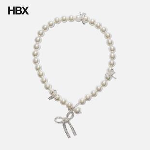 Pura Utz Mother of Pearl Bow Necklace 项链女HBX
