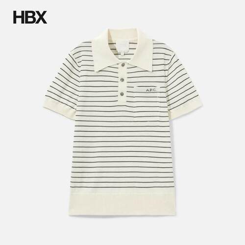 A.P.C. APC Fitted Striped Polo衫女HBX