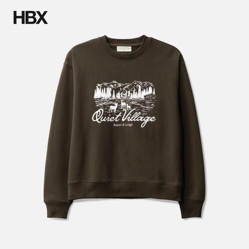 Museum of Peace & Quiet Quiet Village 圆领卫衣男HBX