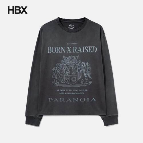 Born x Raised Paranoia Crest Longsleeve 长袖T恤男HBX