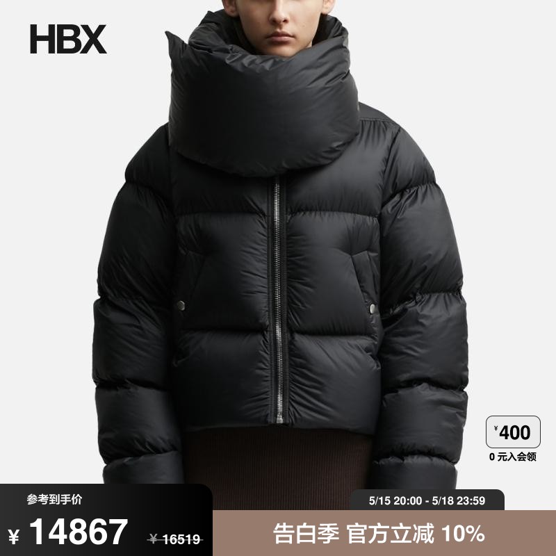 Rick Owens瑞克·欧文斯 Funnel Neck Down Jacket外套女HBX