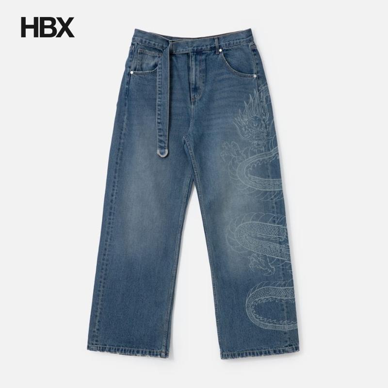 3.PARADIS x Bruce Lee: Laser Print Jeans 牛仔裤男HBX