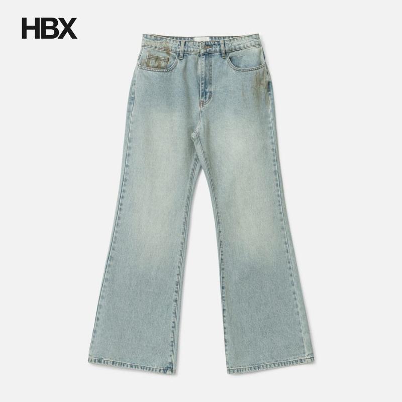 FRAGILE CLUB Light Blue Flared Fit Denim 牛仔裤 HBX