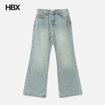FRAGILE CLUB Light Blue Flared Fit Denim 牛仔裤 HBX