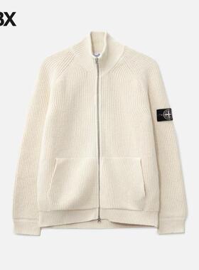 Stone Island/石头岛 Fisherman's Rib Raw保暖针织开衫外套男HBX